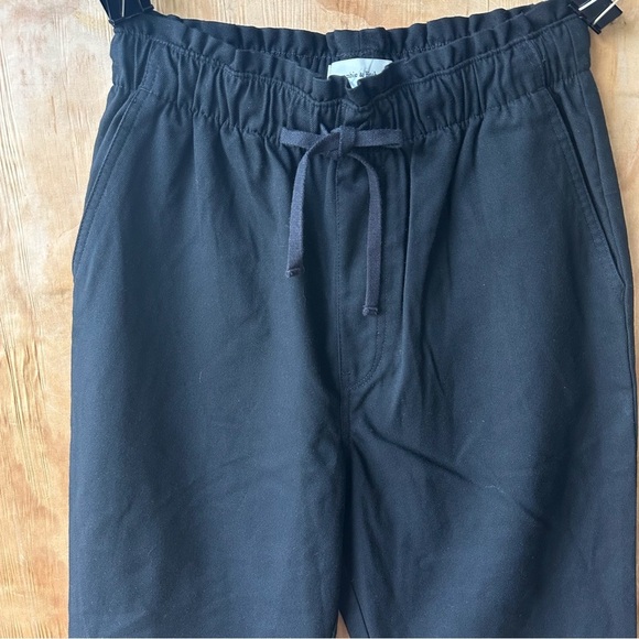 Abercrombie & Fitch Pull On Drawstring Black Tapered Pants with Pockets - Picture 4 of 11